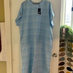 Smash + Tess Blue Dolman Sleeve Sheath Dress